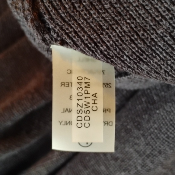 Calvin Klein black/ dark charcoal grey classic dress. Size large. So classic CK. - Picture 11 of 15